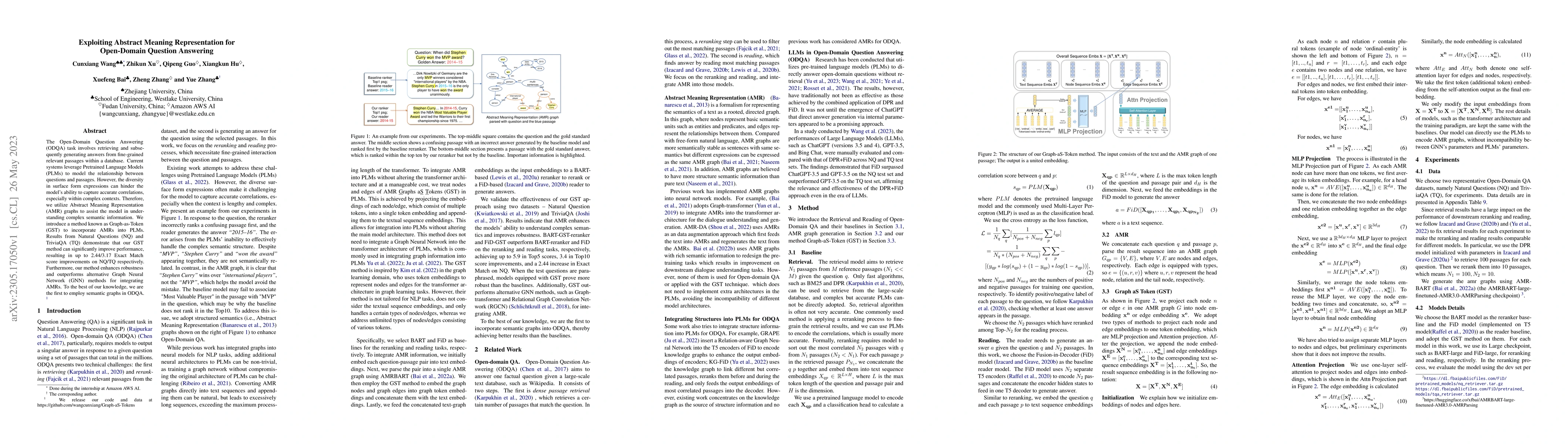 Thumbnail for Exploiting Abstract Meaning Representation for Open-Domain Question
  Answering
