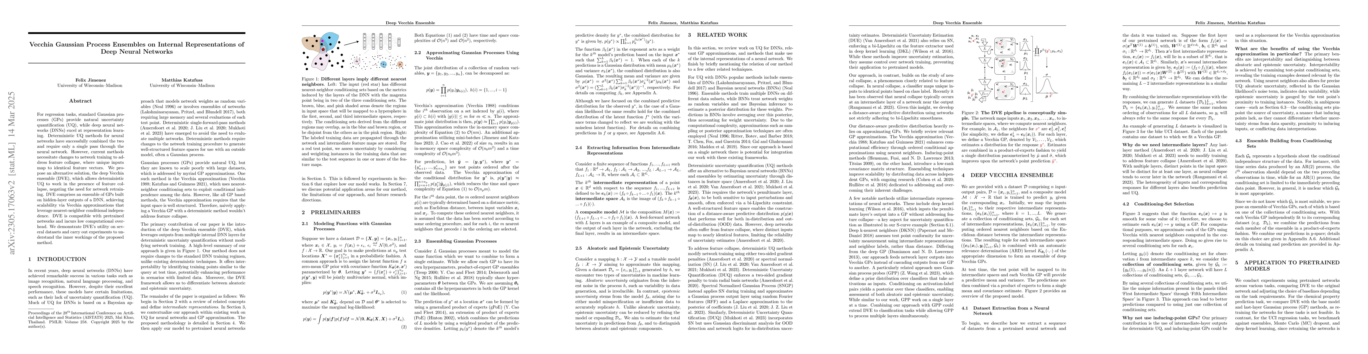Thumbnail for Vecchia Gaussian Process Ensembles on Internal Representations of Deep
  Neural Networks