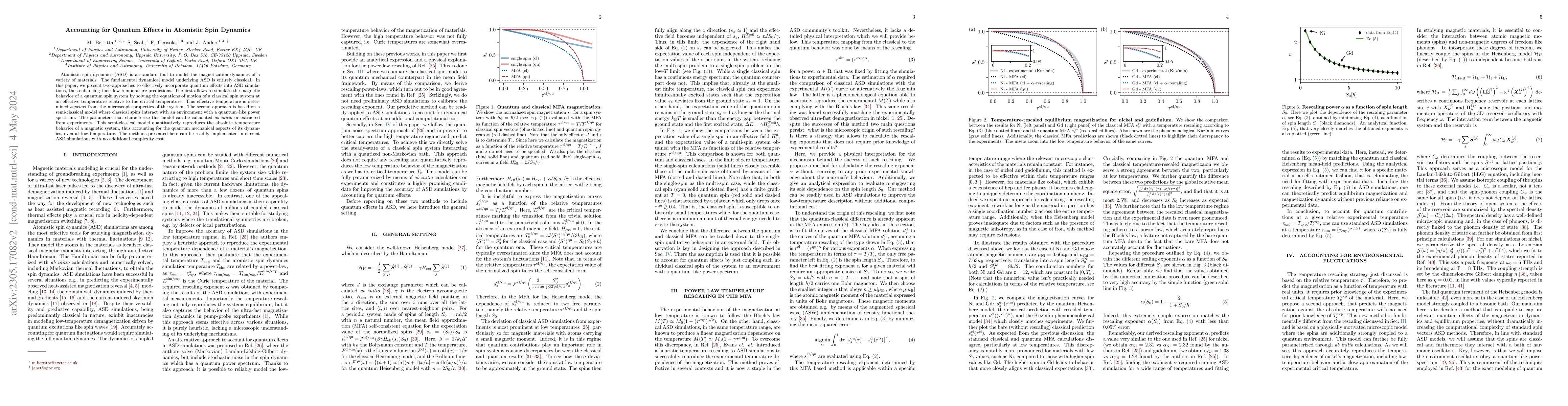 Thumbnail for Accounting for Quantum Effects in Atomistic Spin Dynamics