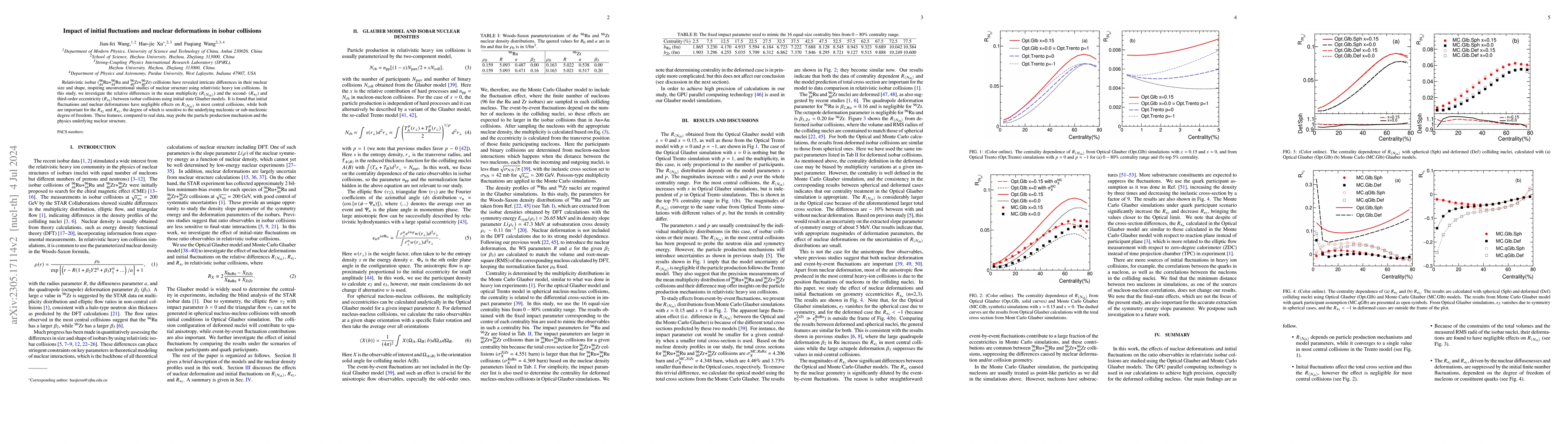 Thumbnail for Impact of initial fluctuations and nuclear deformations in isobar
  collisions