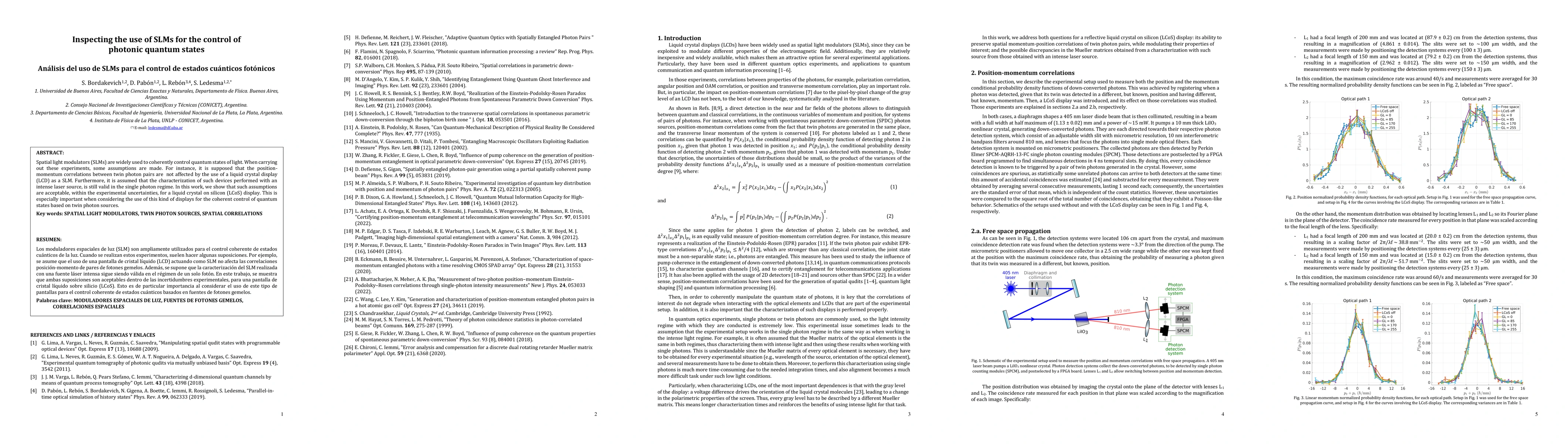Thumbnail for Inspecting the use of SLMs for the control of photonic quantum states