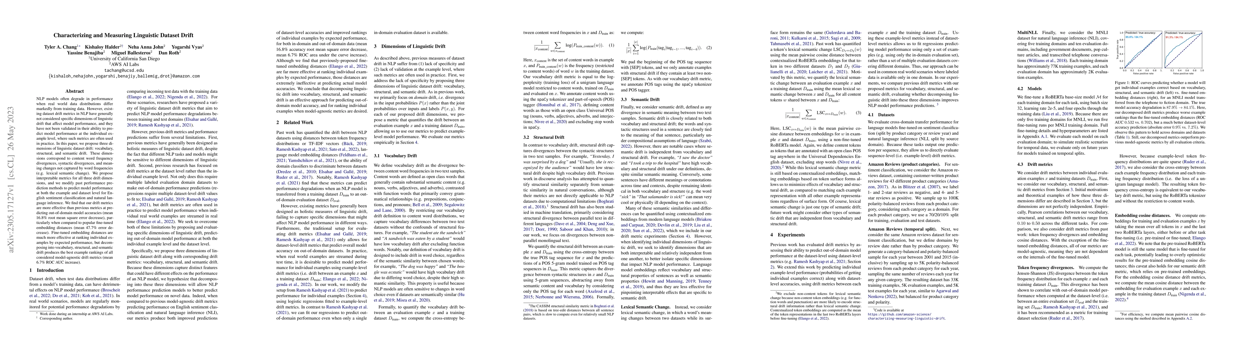 Thumbnail for Characterizing and Measuring Linguistic Dataset Drift