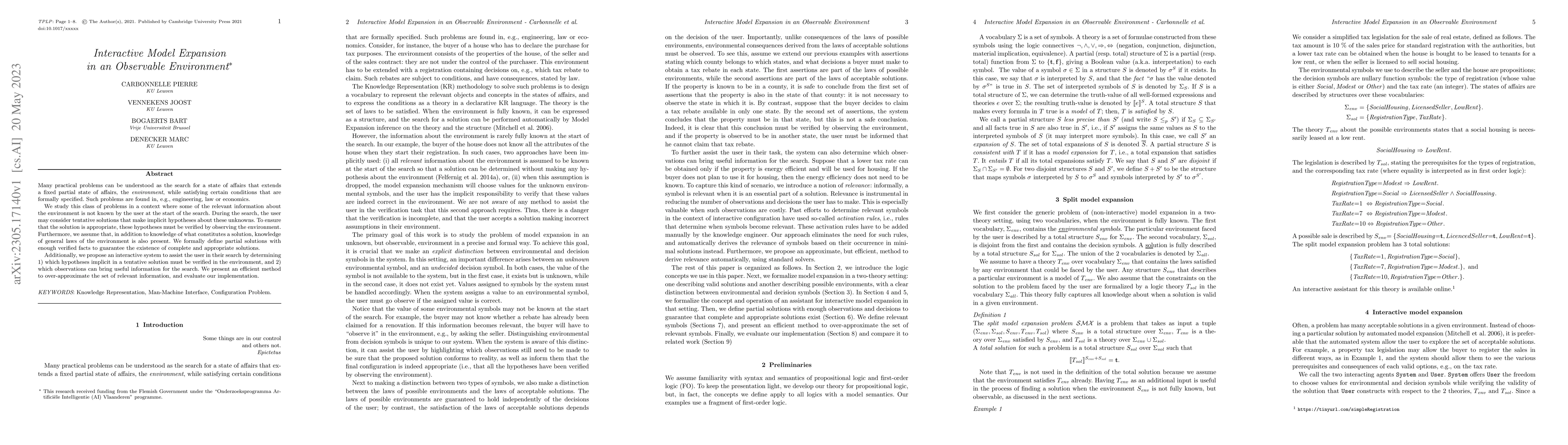 Thumbnail for Interactive Model Expansion in an Observable Environment