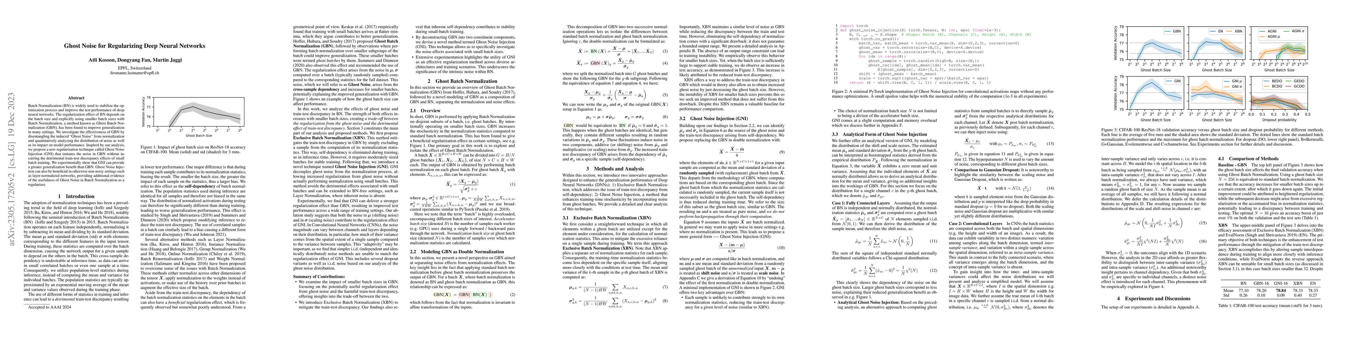Thumbnail for Ghost Noise for Regularizing Deep Neural Networks