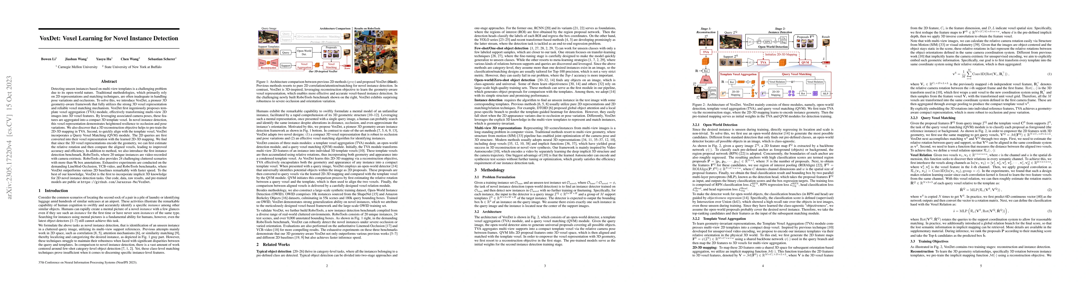 Thumbnail for VoxDet: Voxel Learning for Novel Instance Detection