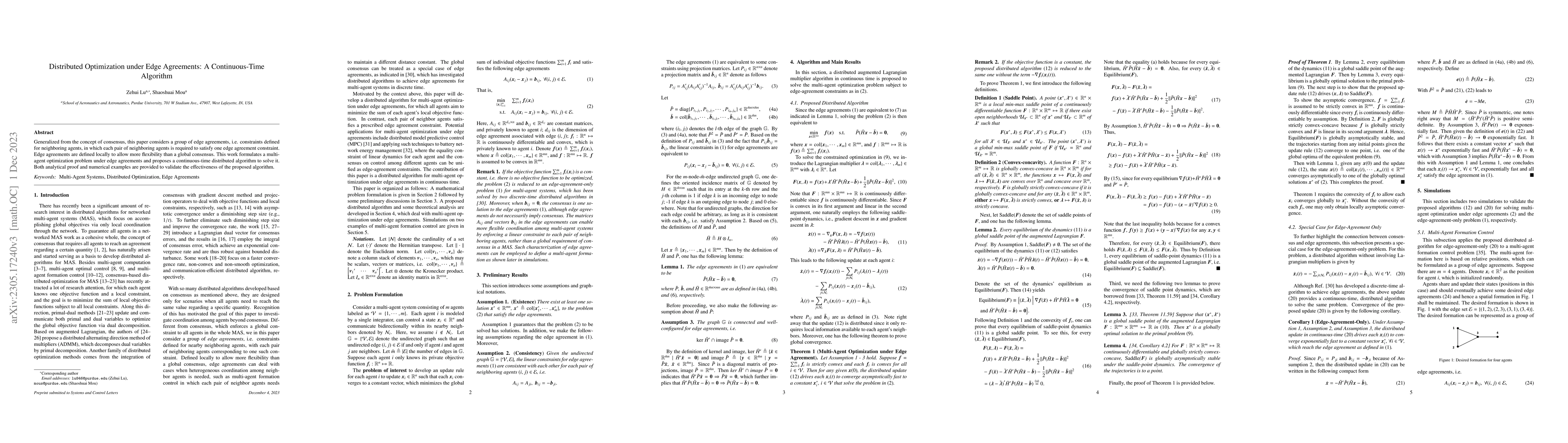 Thumbnail for Distributed Optimization under Edge Agreements: A Continuous-Time
  Algorithm