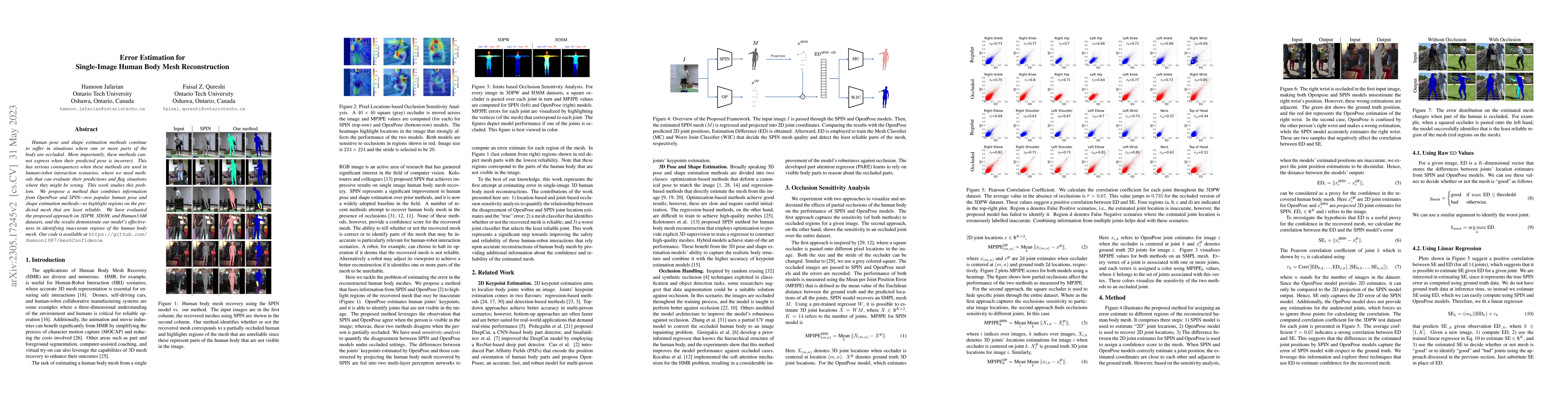 Thumbnail for Error Estimation for Single-Image Human Body Mesh Reconstruction
