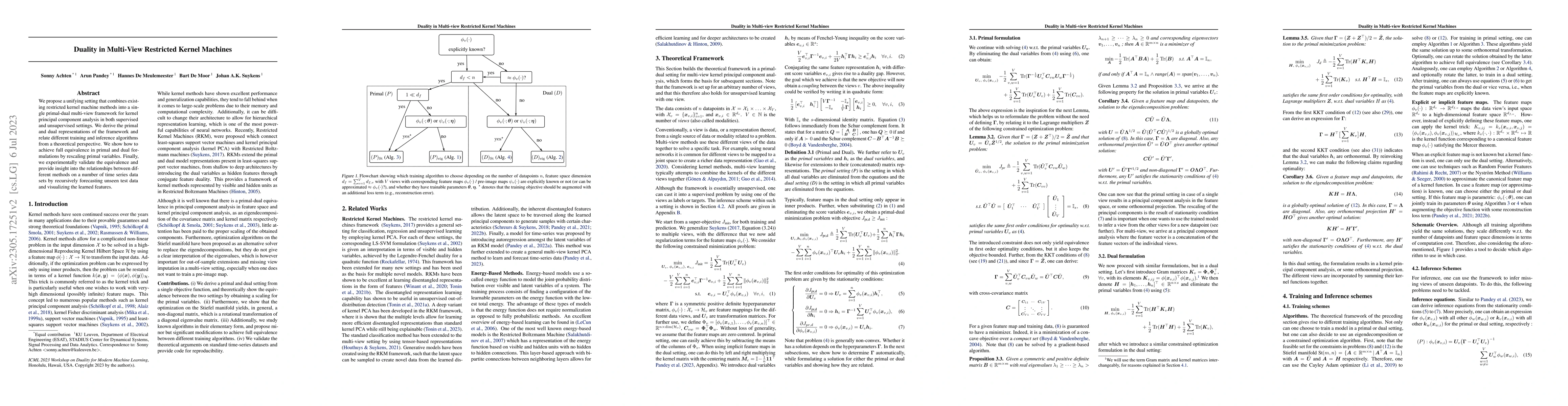 Thumbnail for Duality in Multi-View Restricted Kernel Machines