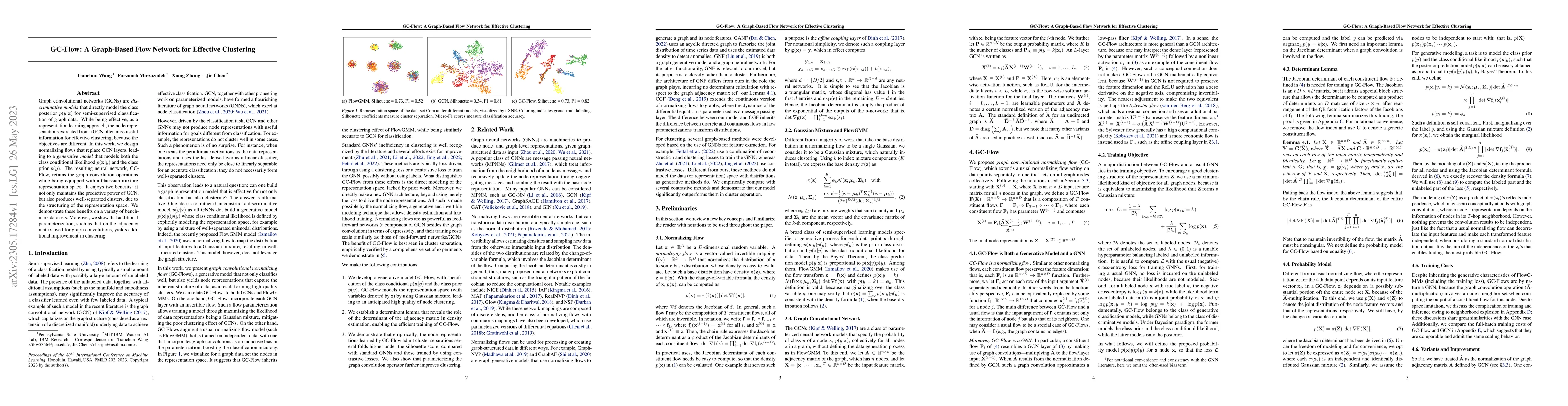 Thumbnail for GC-Flow: A Graph-Based Flow Network for Effective Clustering