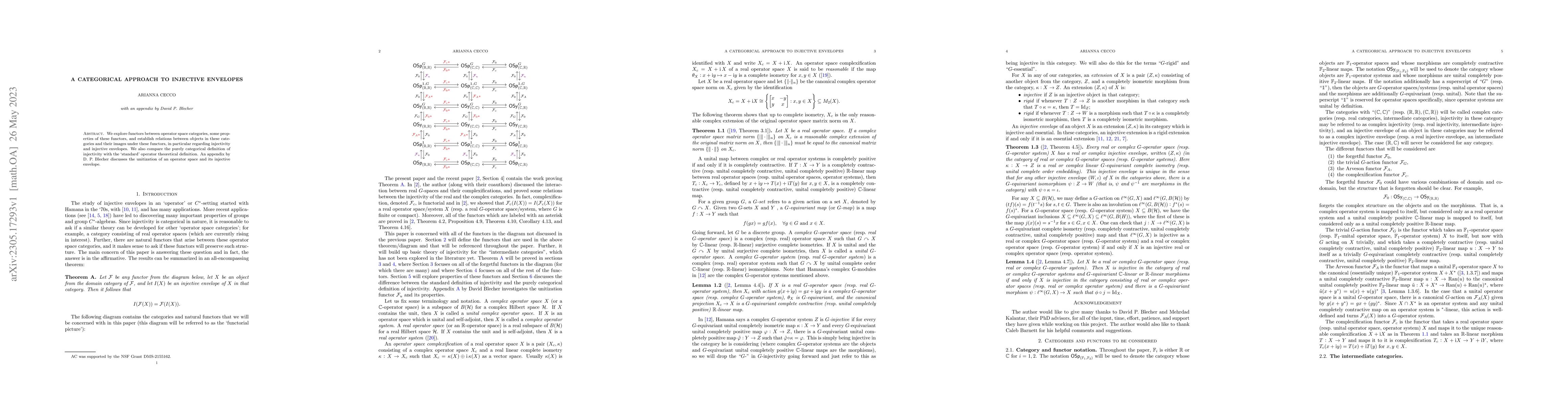 Thumbnail for A categorical approach to injective envelopes