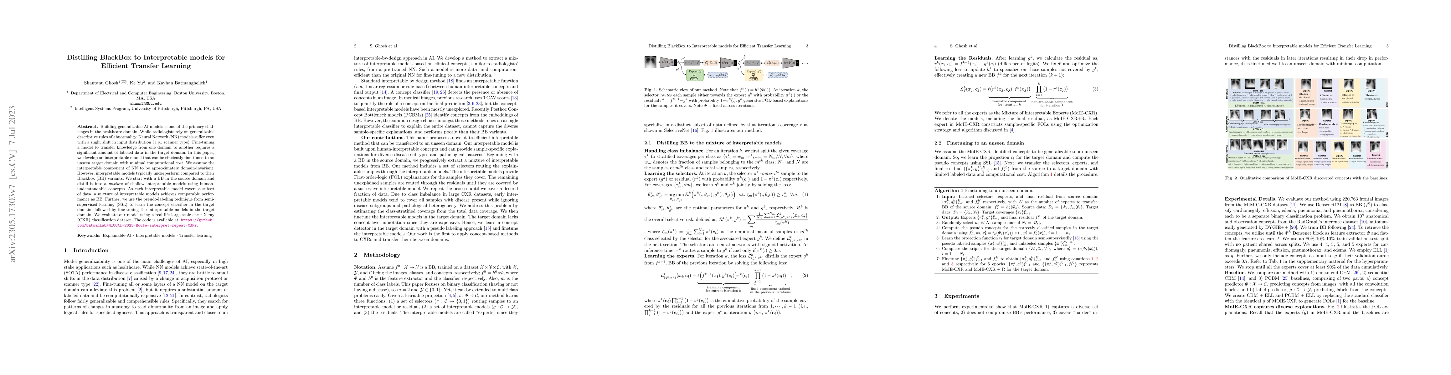 Thumbnail for Distilling BlackBox to Interpretable models for Efficient Transfer
  Learning