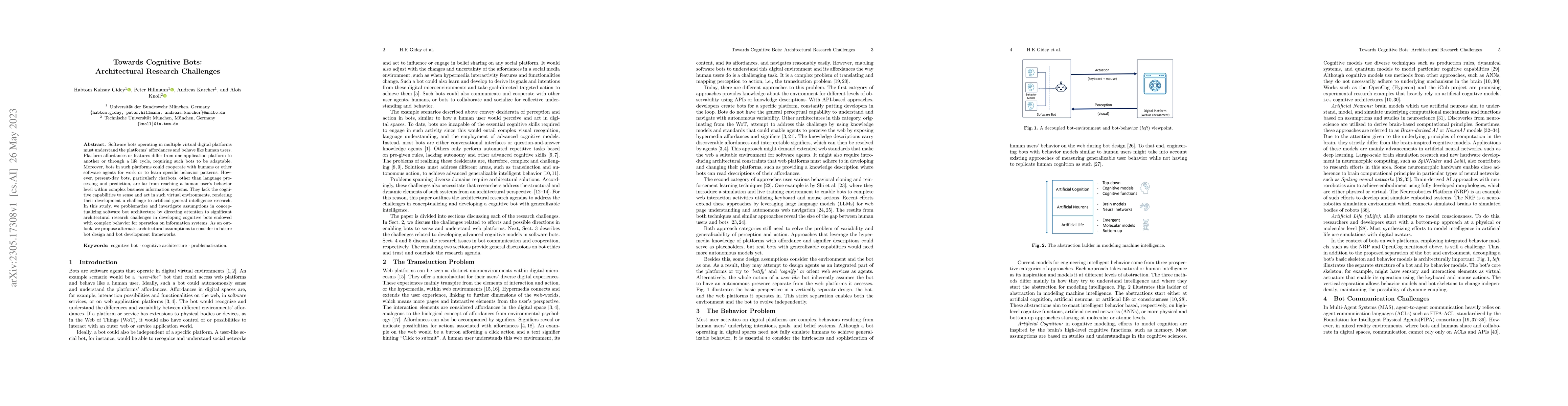 Thumbnail for Towards Cognitive Bots: Architectural Research Challenges
