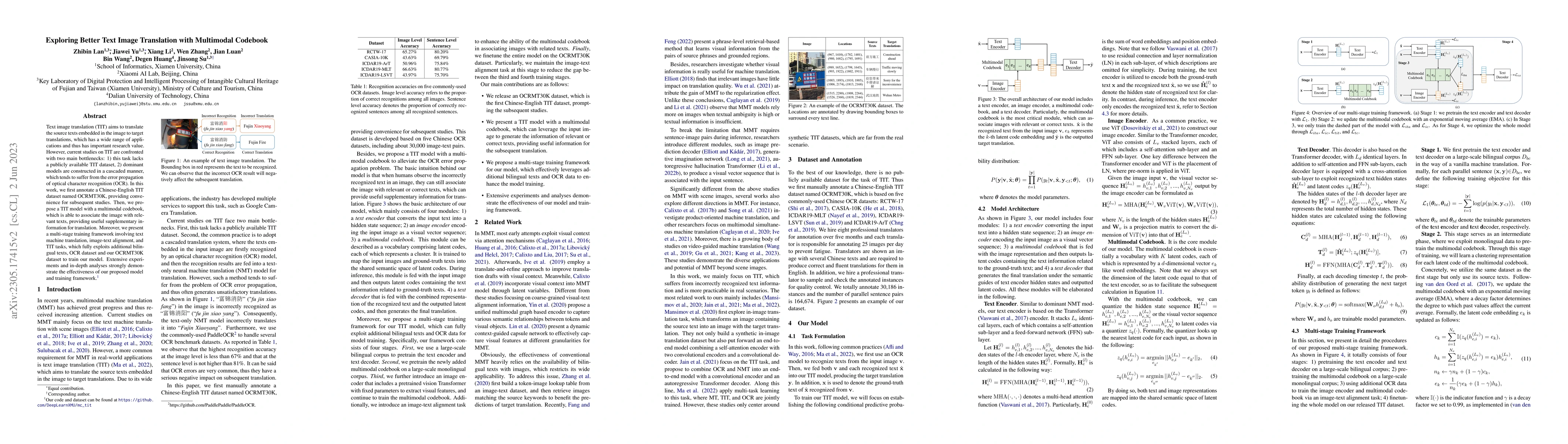 Thumbnail for Exploring Better Text Image Translation with Multimodal Codebook