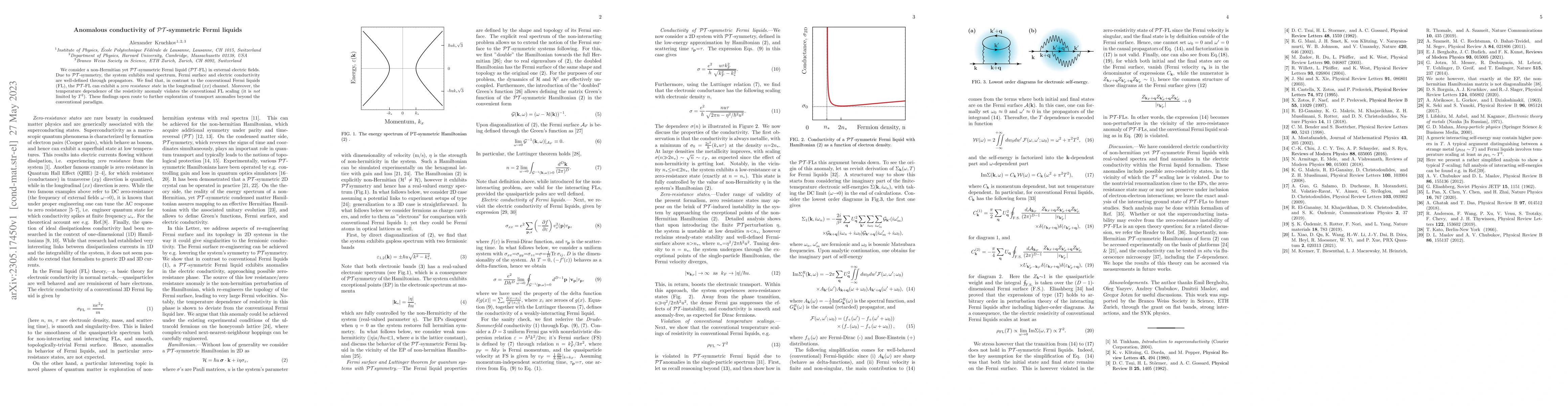 Thumbnail for Anomalous conductivity of $\mathcal{PT}$-symmetric Fermi liquids