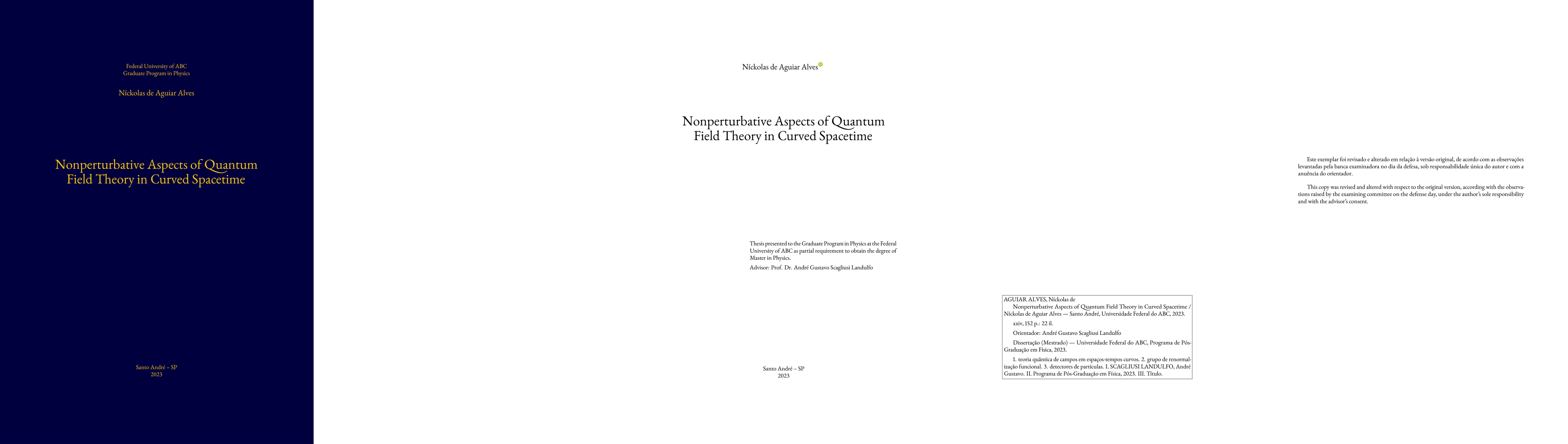 Thumbnail for Nonperturbative Aspects of Quantum Field Theory in Curved Spacetime