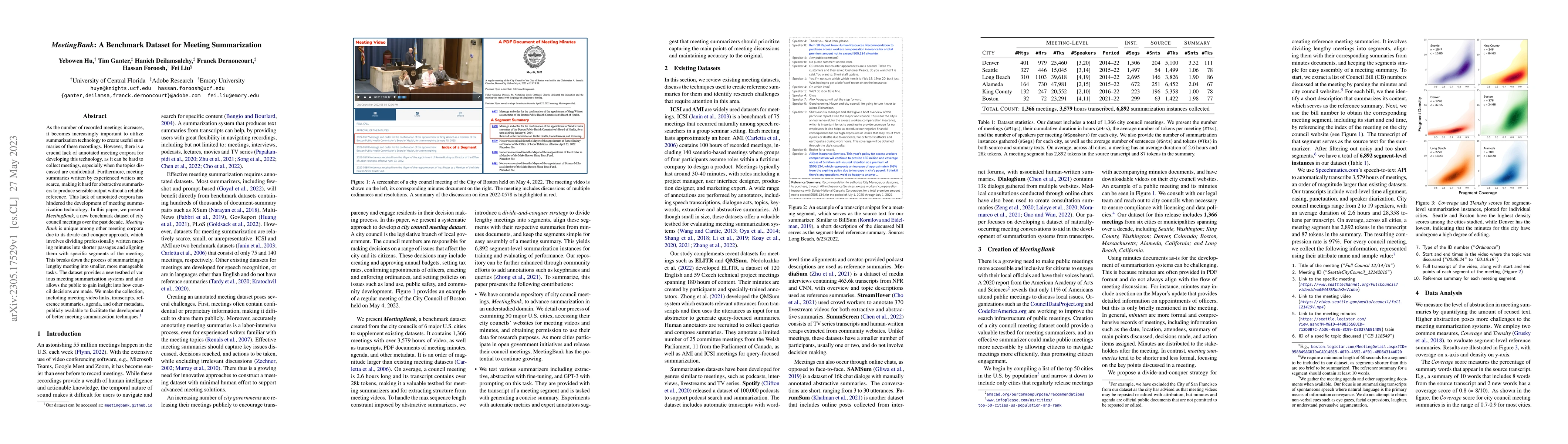 Thumbnail for MeetingBank: A Benchmark Dataset for Meeting Summarization