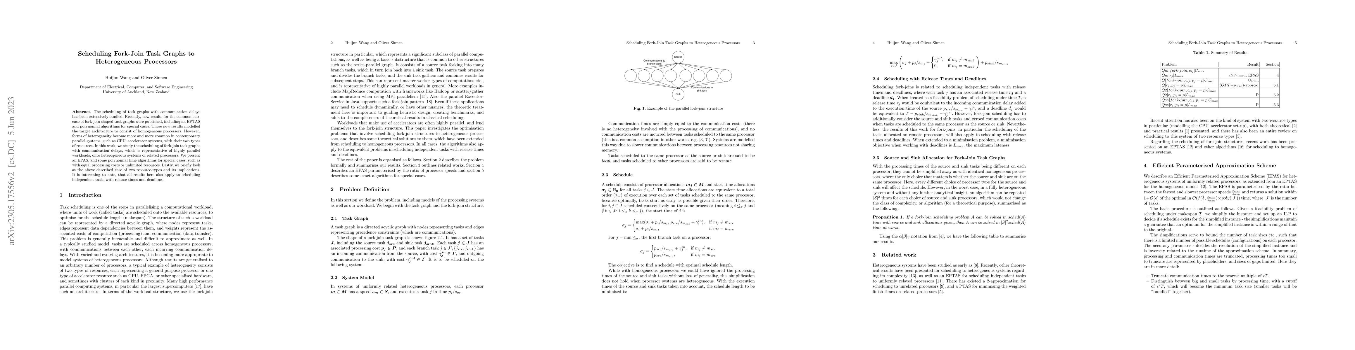 Thumbnail for Scheduling Fork-Join Task Graphs to Heterogeneous Processors