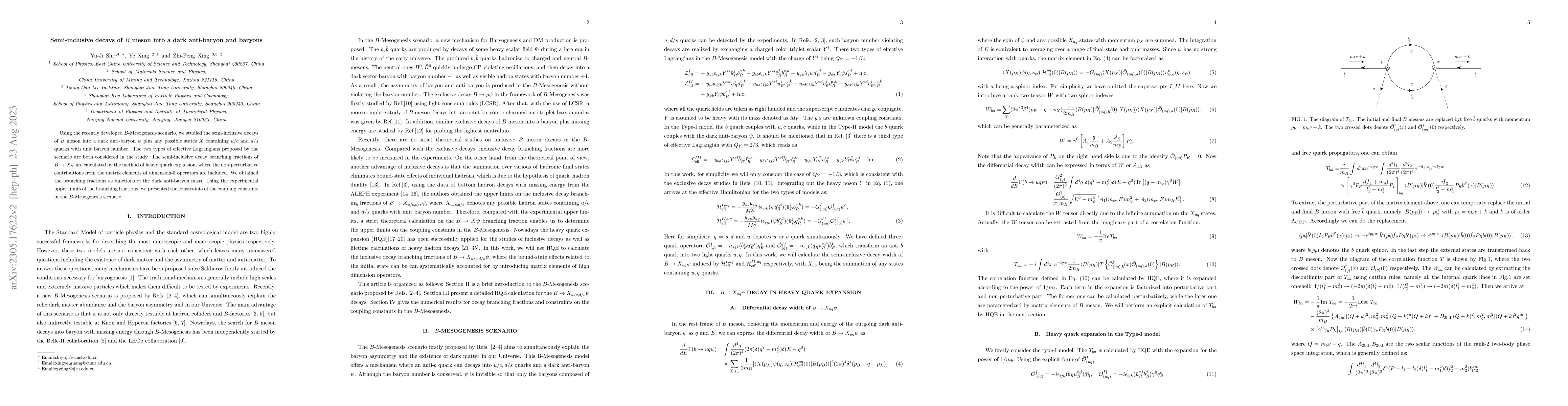 Thumbnail for Semi-inclusive decays of $B$ meson into a dark anti-baryon and baryons