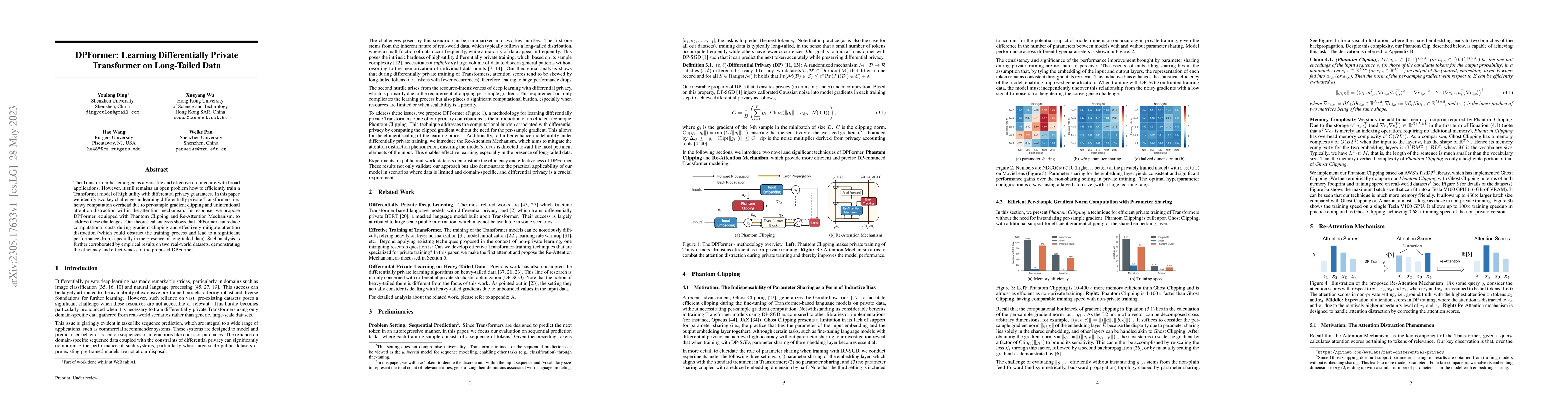 Thumbnail for DPFormer: Learning Differentially Private Transformer on Long-Tailed
  Data