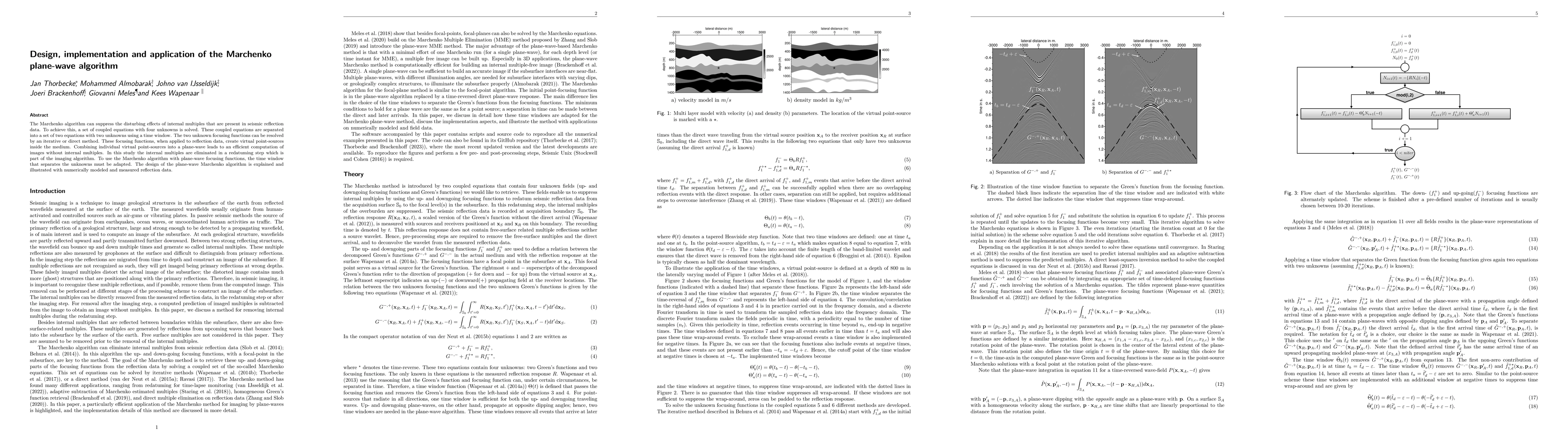 Thumbnail for Design, implementation and application of the Marchenko Plane-wave
  algorithm
