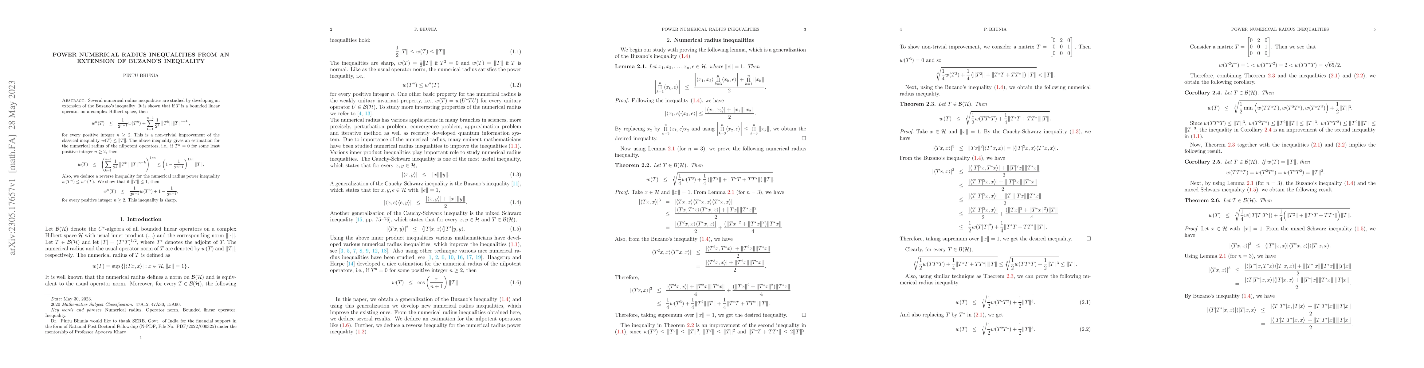 Thumbnail for Power numerical radius inequalities from an extension of Buzano's
  inequality