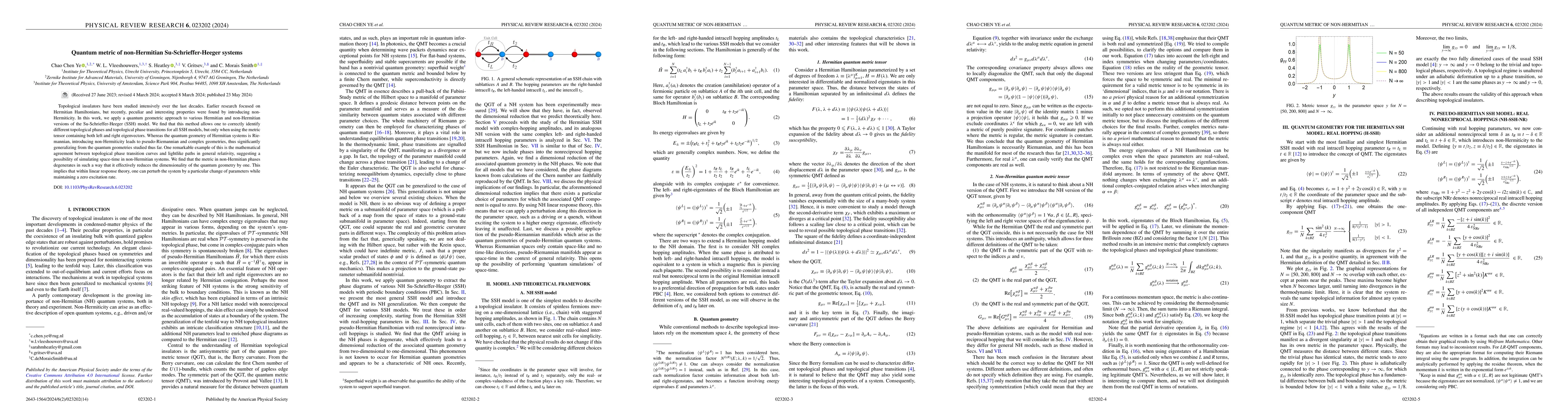 Thumbnail for Quantum metric of non-Hermitian Su-Schrieffer-Heeger systems