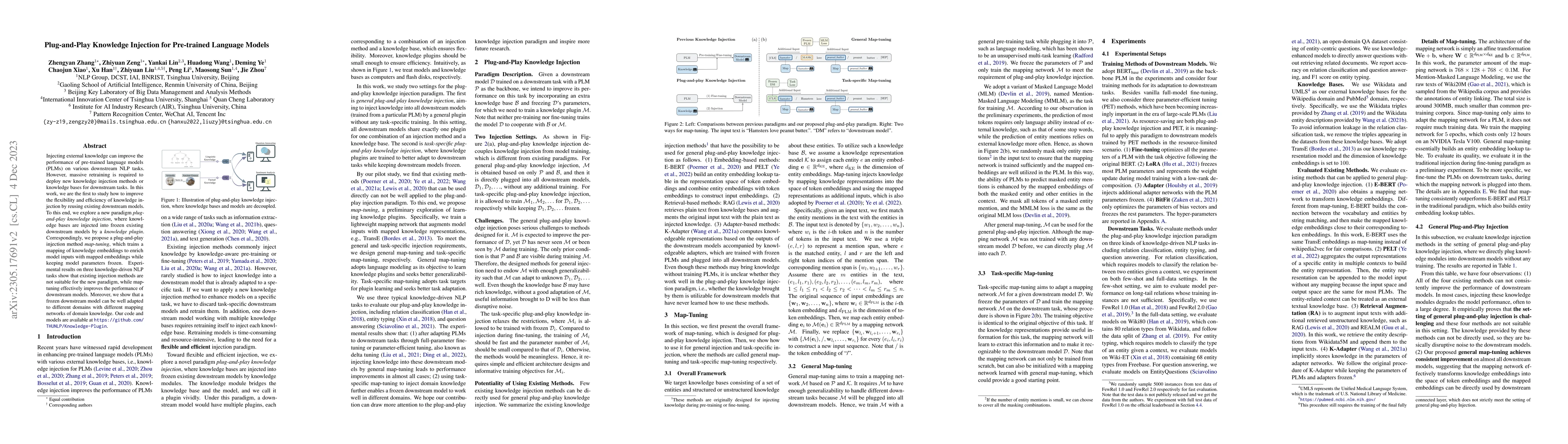 Thumbnail for Plug-and-Play Knowledge Injection for Pre-trained Language Models