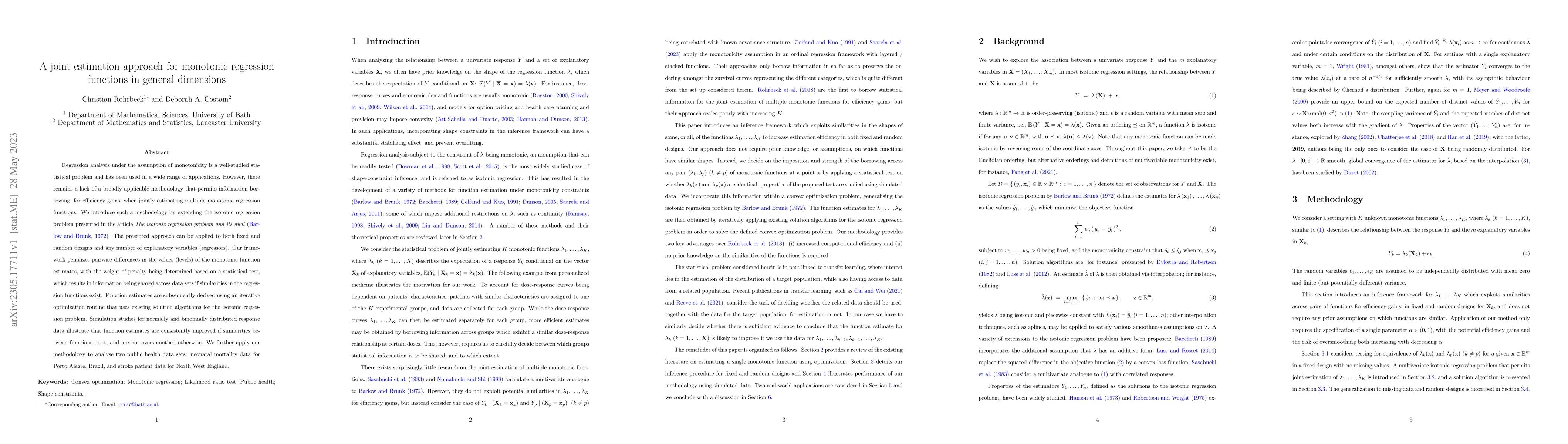Thumbnail for A joint estimation approach for monotonic regression functions in
  general dimensions