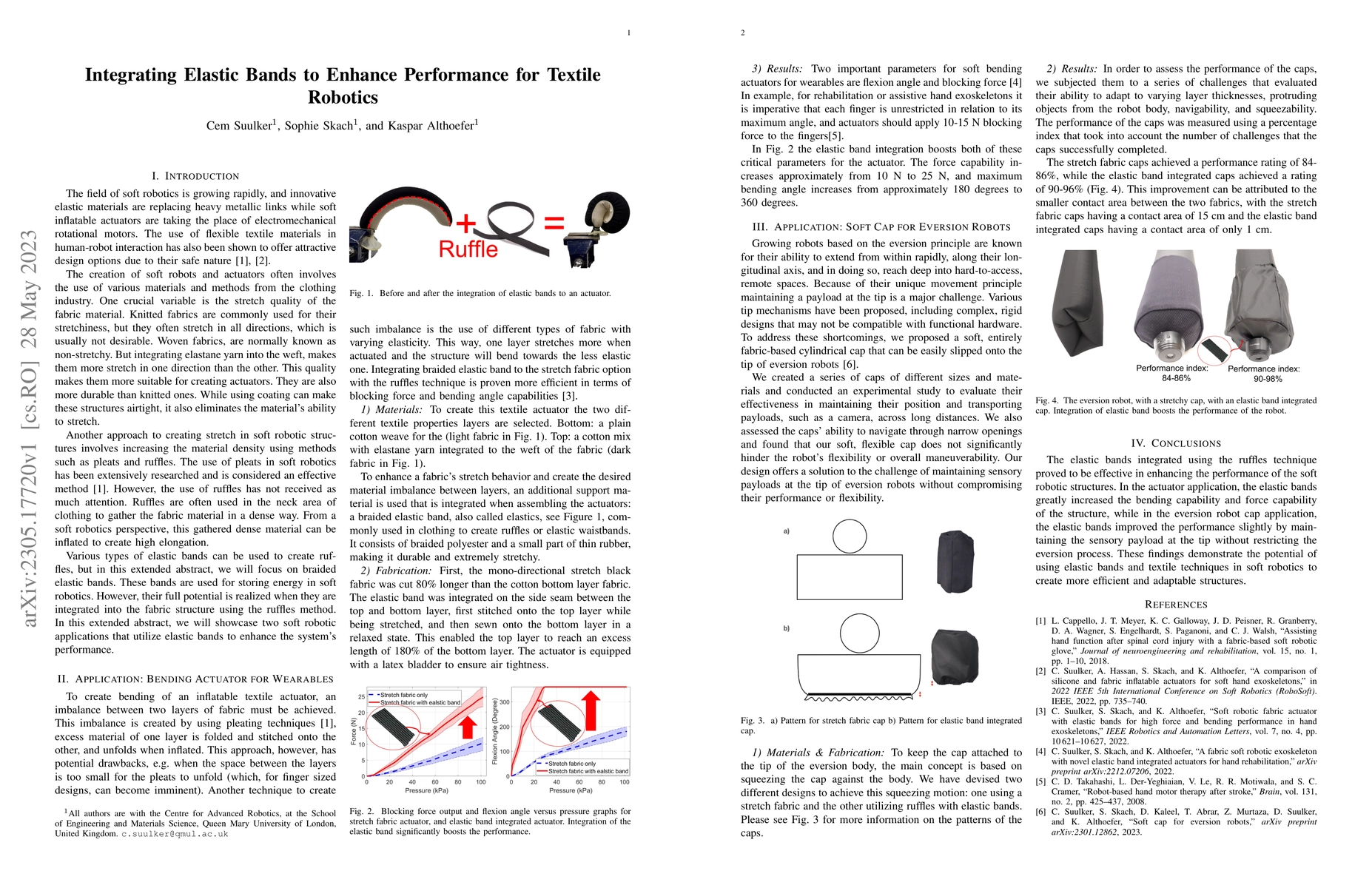 Thumbnail for Integrating Elastic Bands to Enhance Performance for Textile Robotics