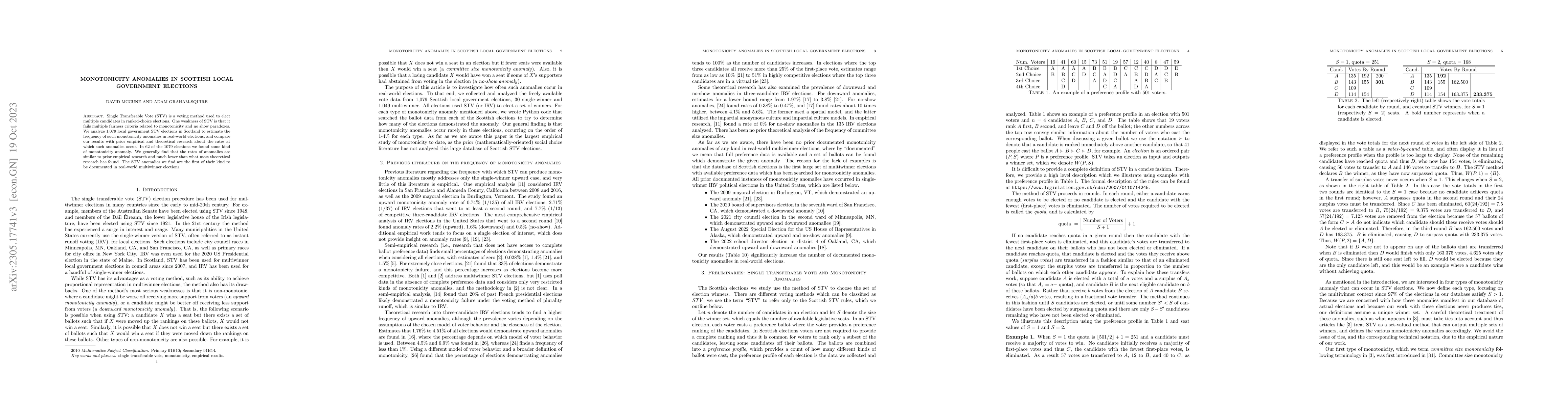 Thumbnail for Monotonicity Anomalies in Scottish Local Government Elections