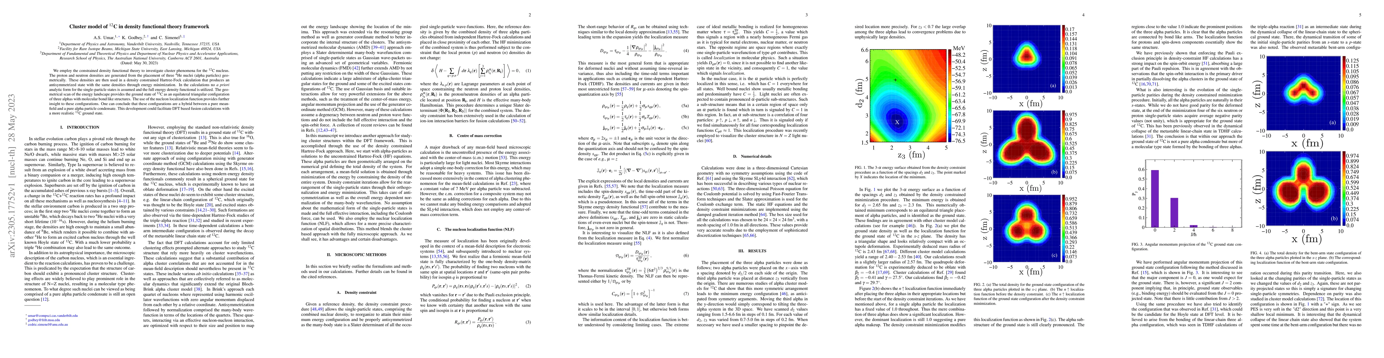 Thumbnail for Cluster model of 12C in density functional theory framework
