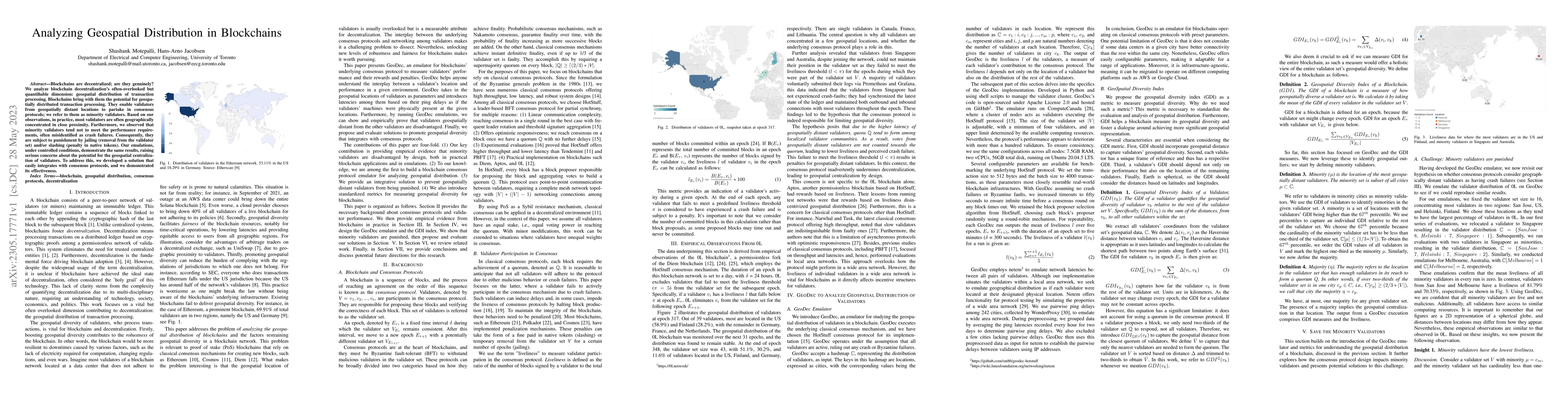Thumbnail for Analyzing Geospatial Distribution in Blockchains