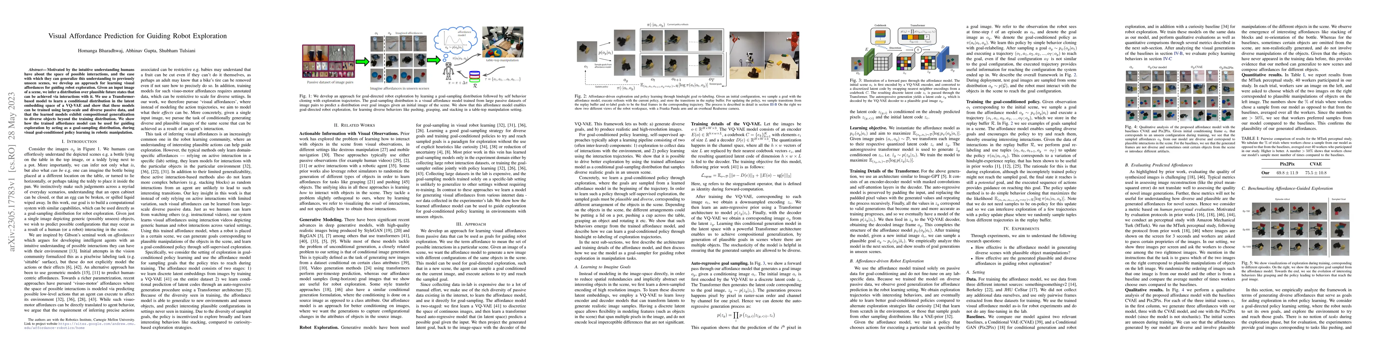 Thumbnail for Visual Affordance Prediction for Guiding Robot Exploration