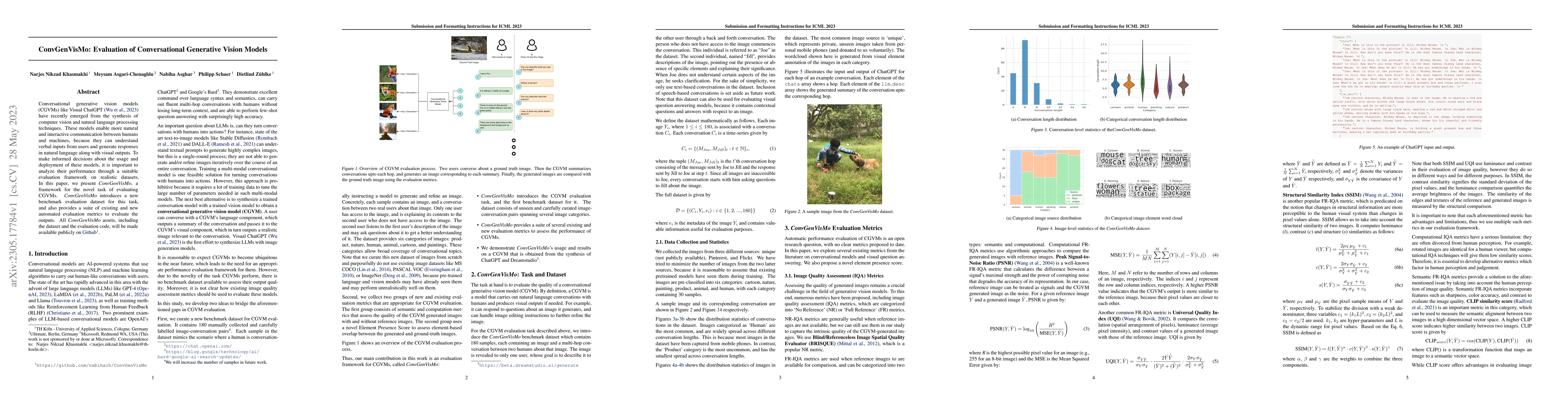 Thumbnail for ConvGenVisMo: Evaluation of Conversational Generative Vision Models