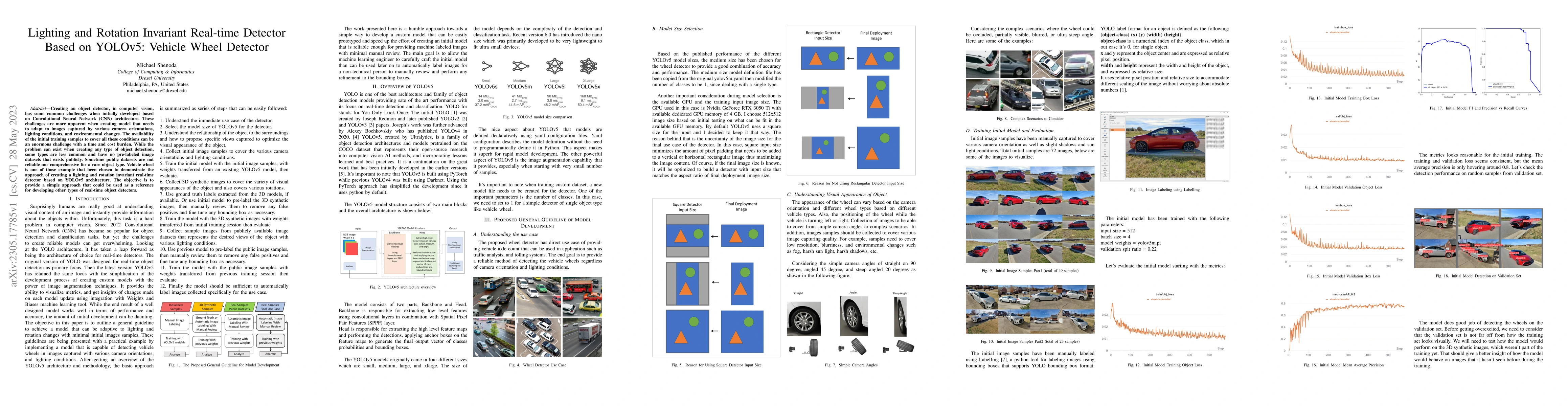Thumbnail for Lighting and Rotation Invariant Real-time Vehicle Wheel Detector based
  on YOLOv5