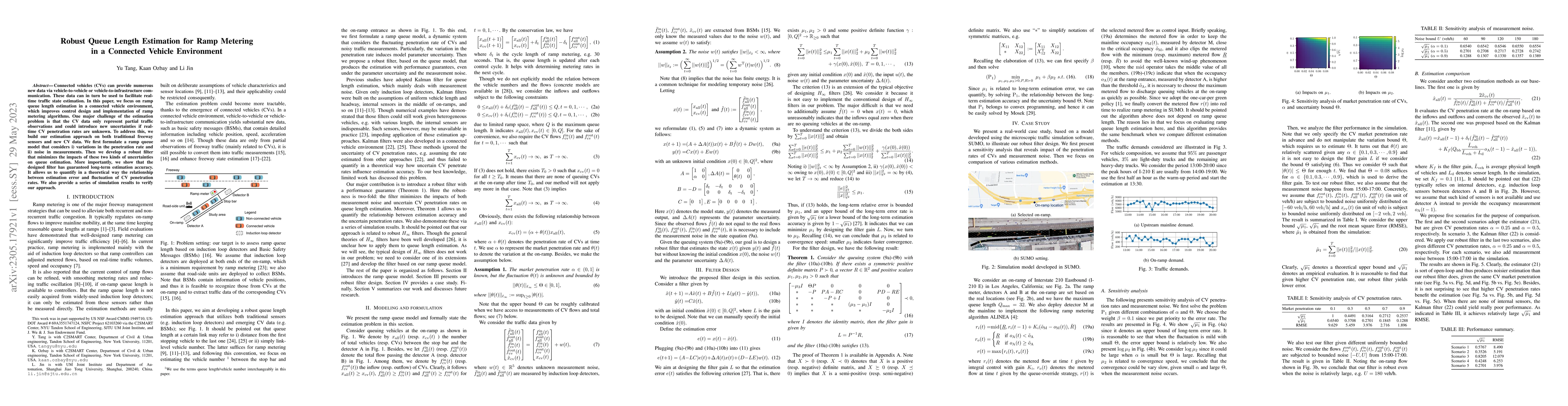 Thumbnail for Robust Queue Length Estimation for Ramp Metering in a Connected Vehicle
  Environment
