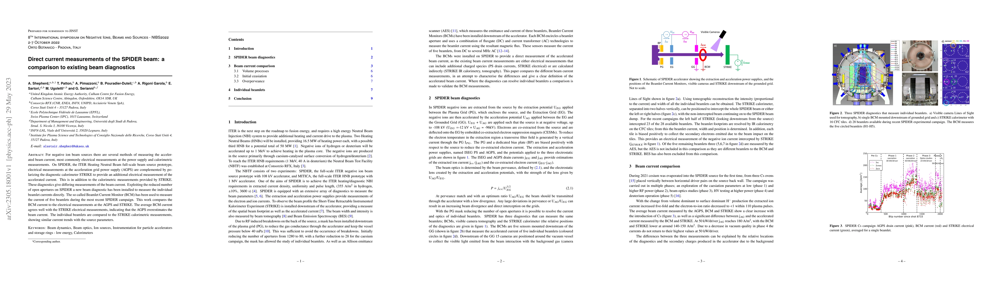 Thumbnail for Direct current measurements of the SPIDER beam: a comparison to existing
  beam diagnostics