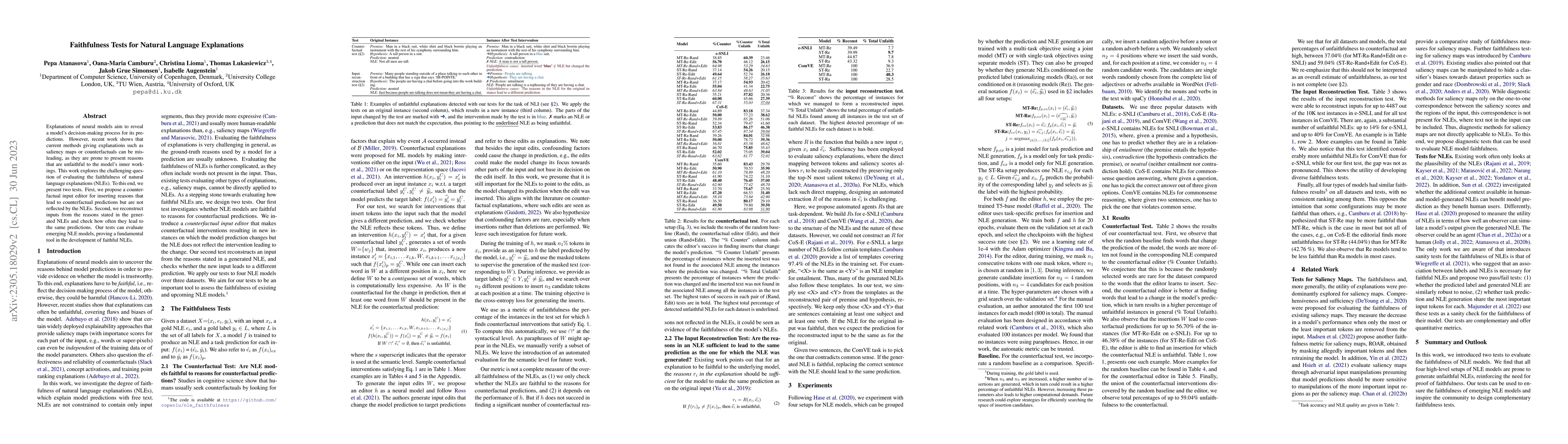 Thumbnail for Faithfulness Tests for Natural Language Explanations