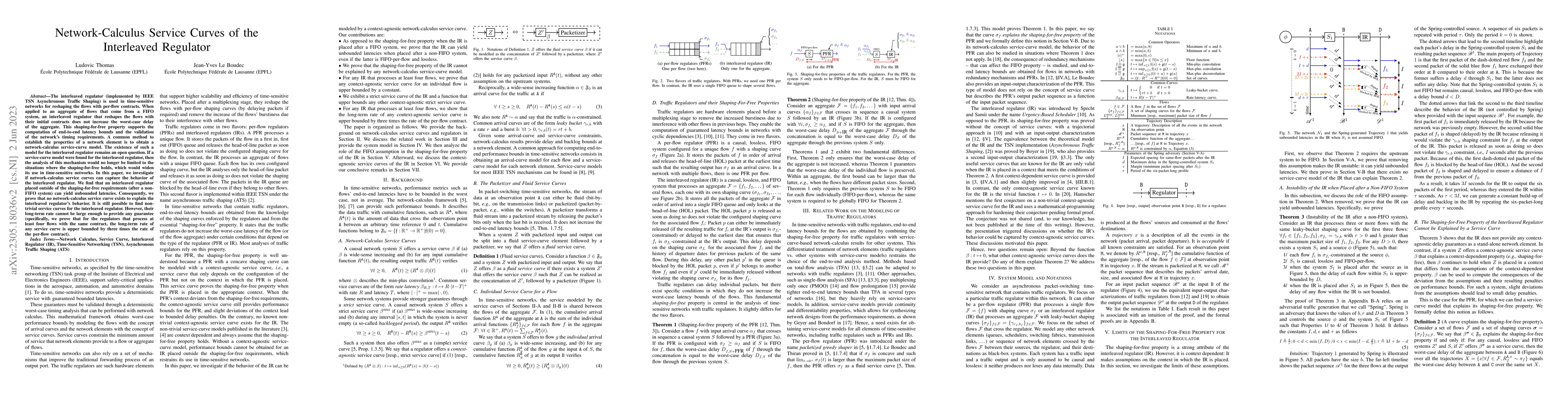 Thumbnail for Network-Calculus Service Curves of the Interleaved Regulator
