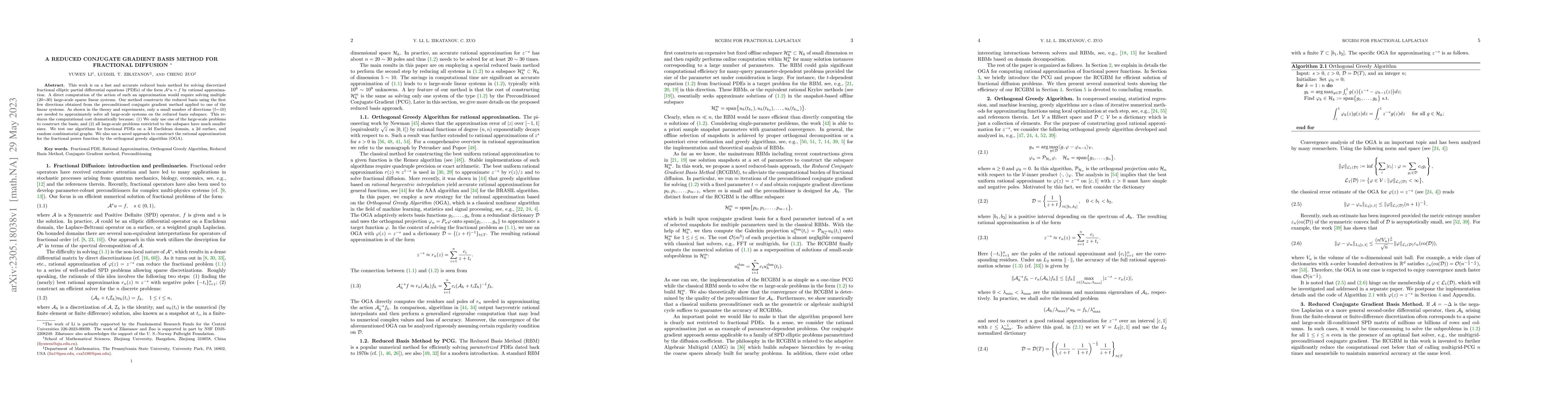 Thumbnail for A reduced conjugate gradient basis method for fractional diffusion