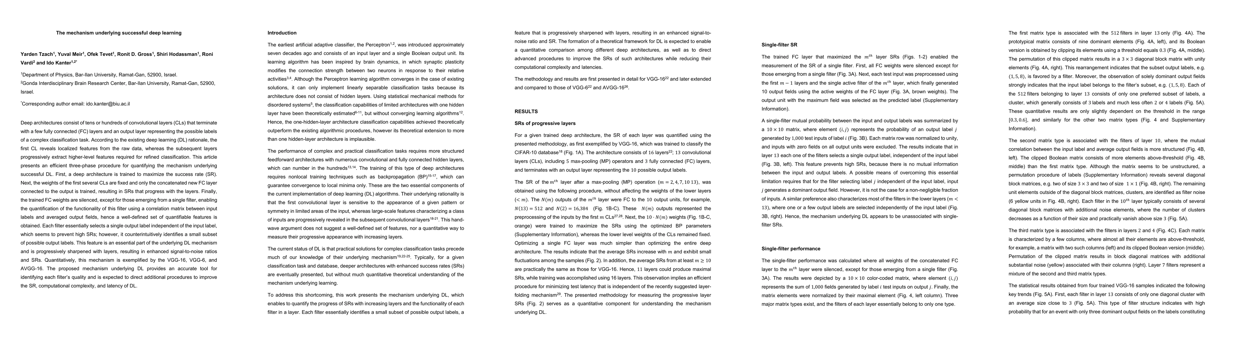 Thumbnail for The mechanism underlying successful deep learning