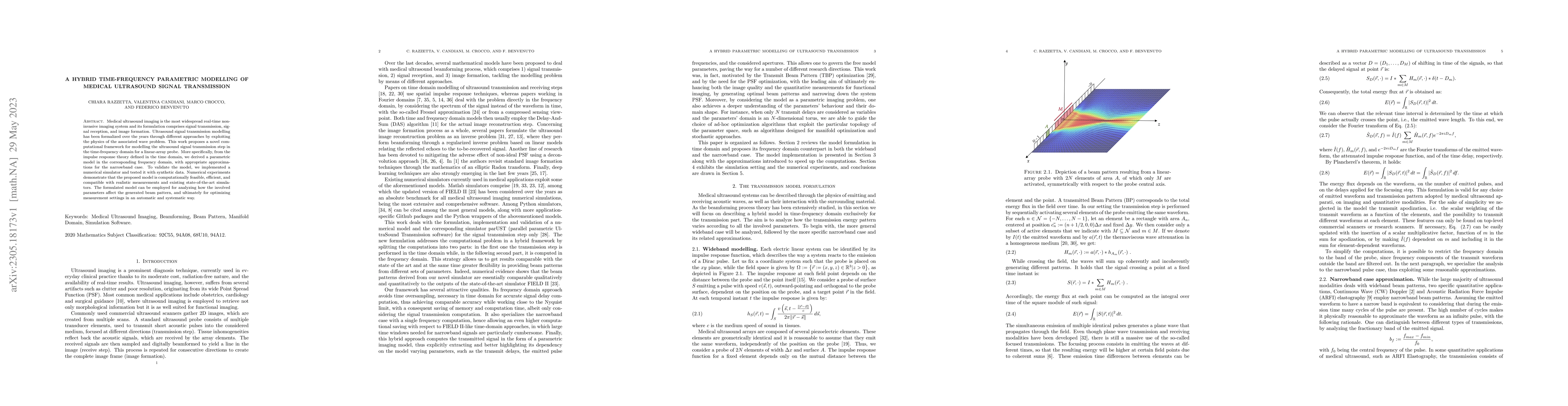 Thumbnail for A hybrid time-frequency parametric modelling of medical ultrasound
  signal transmission