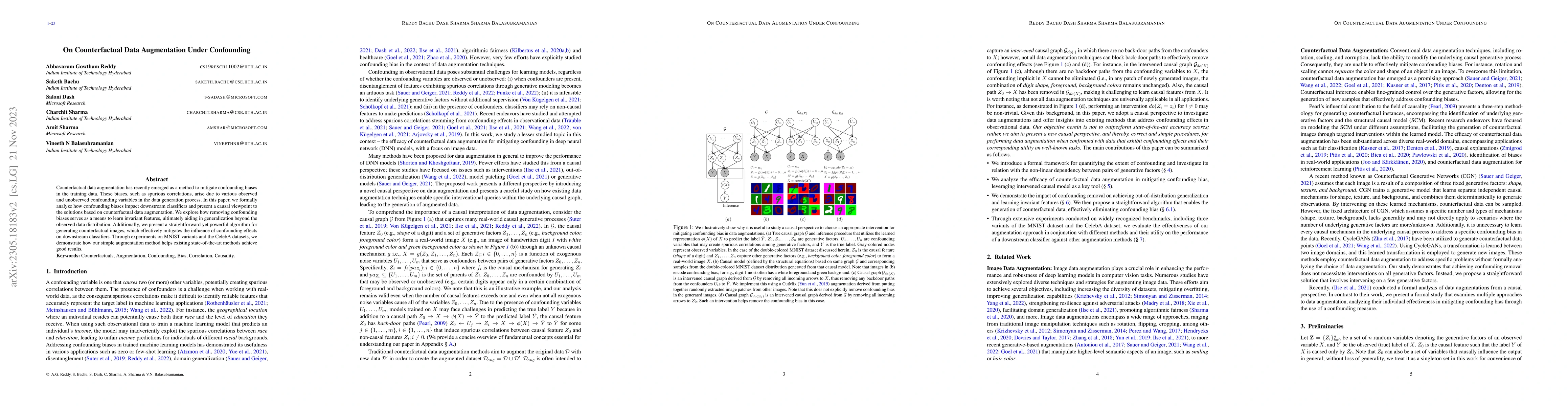Thumbnail for On Counterfactual Data Augmentation Under Confounding