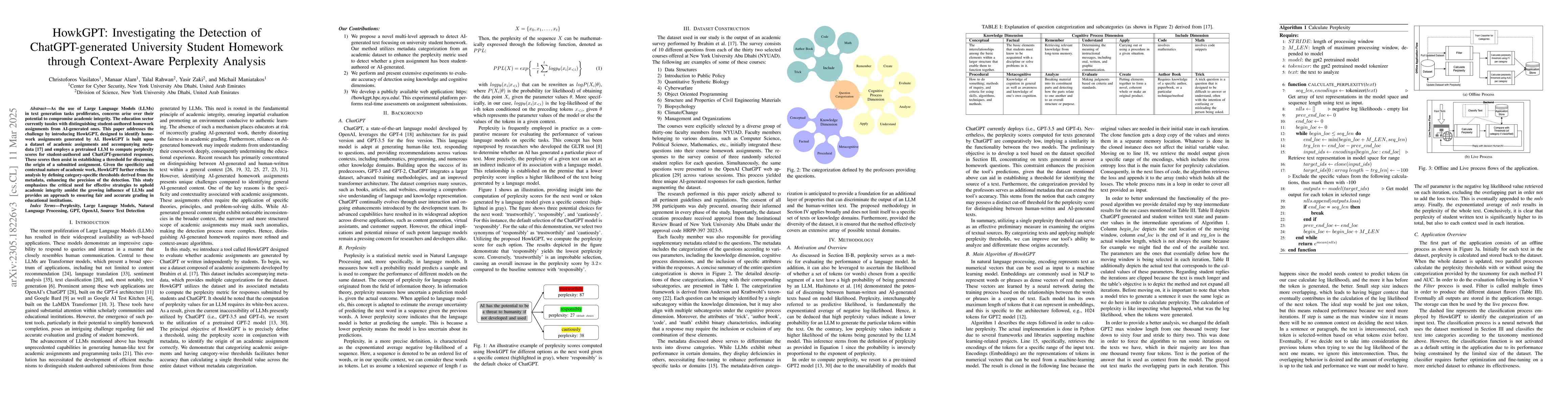 Thumbnail for HowkGPT: Investigating the Detection of ChatGPT-generated University
  Student Homework through Context-Aware Perplexity Analysis