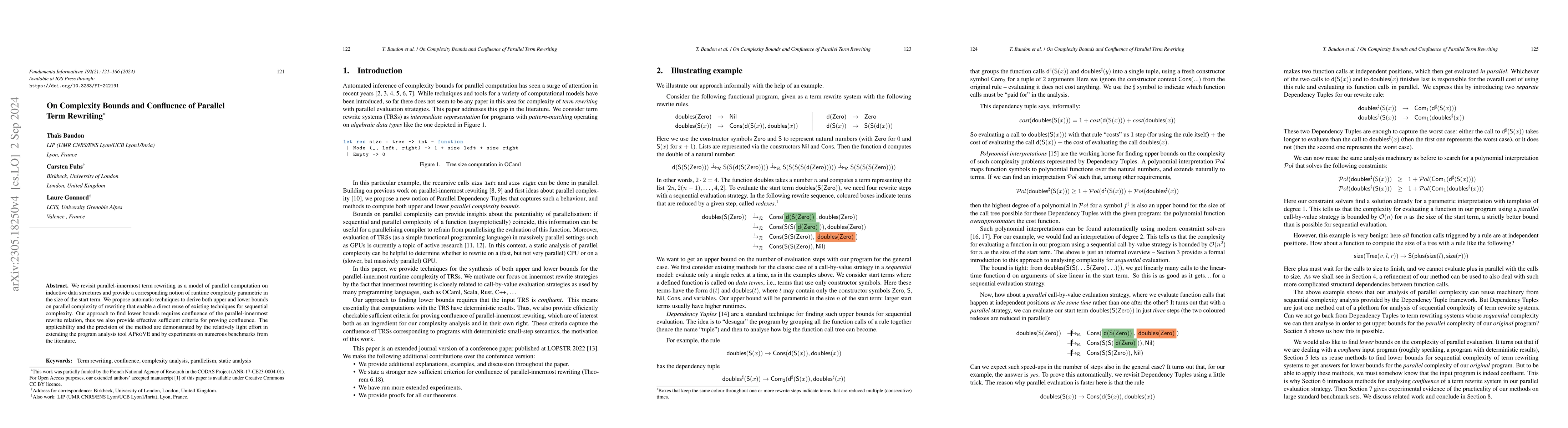 Thumbnail for On Complexity Bounds and Confluence of Parallel Term Rewriting