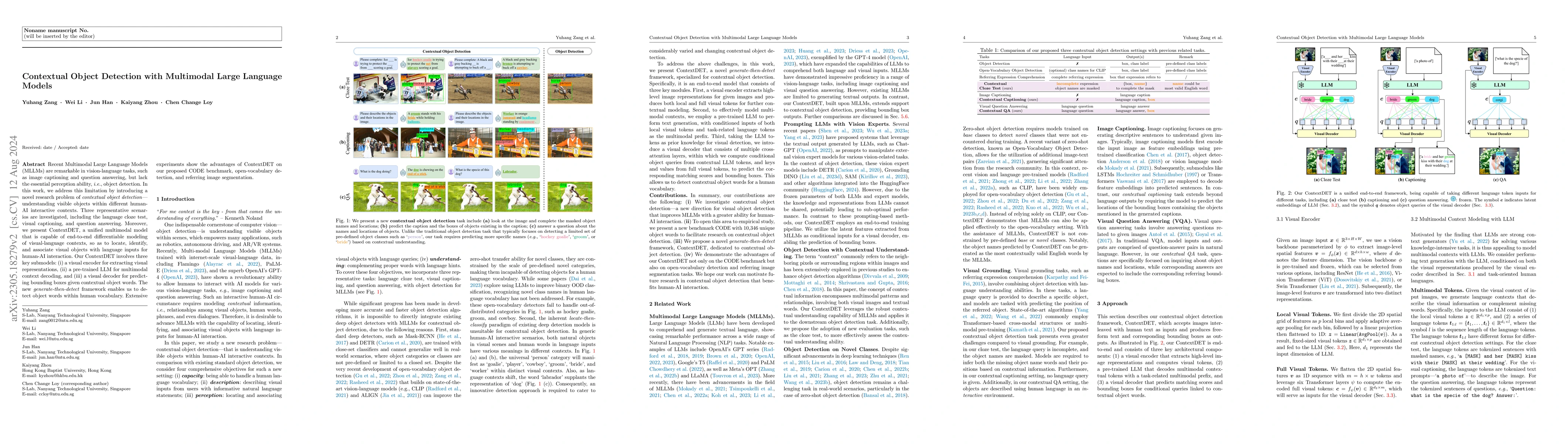 Thumbnail for Contextual Object Detection with Multimodal Large Language Models