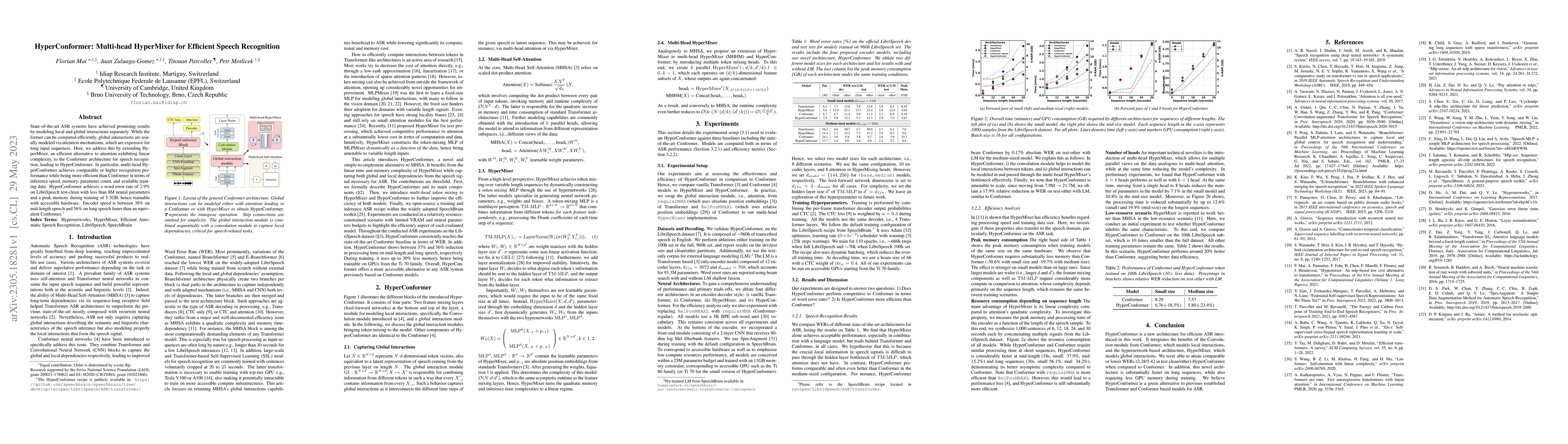 Thumbnail for HyperConformer: Multi-head HyperMixer for Efficient Speech Recognition