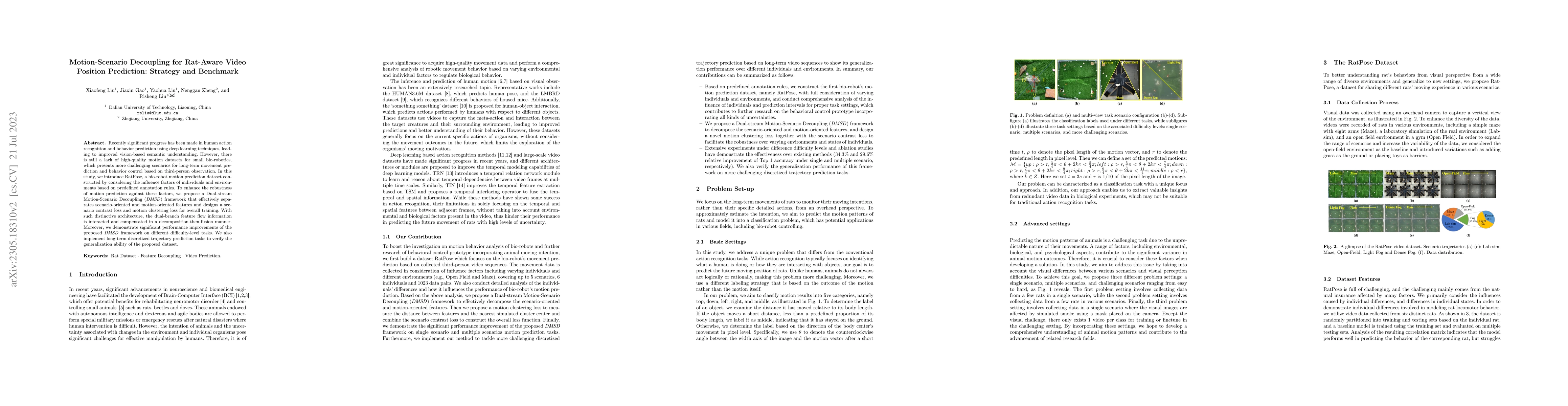 Thumbnail for Motion-Scenario Decoupling for Rat-Aware Video Position Prediction:
  Strategy and Benchmark
