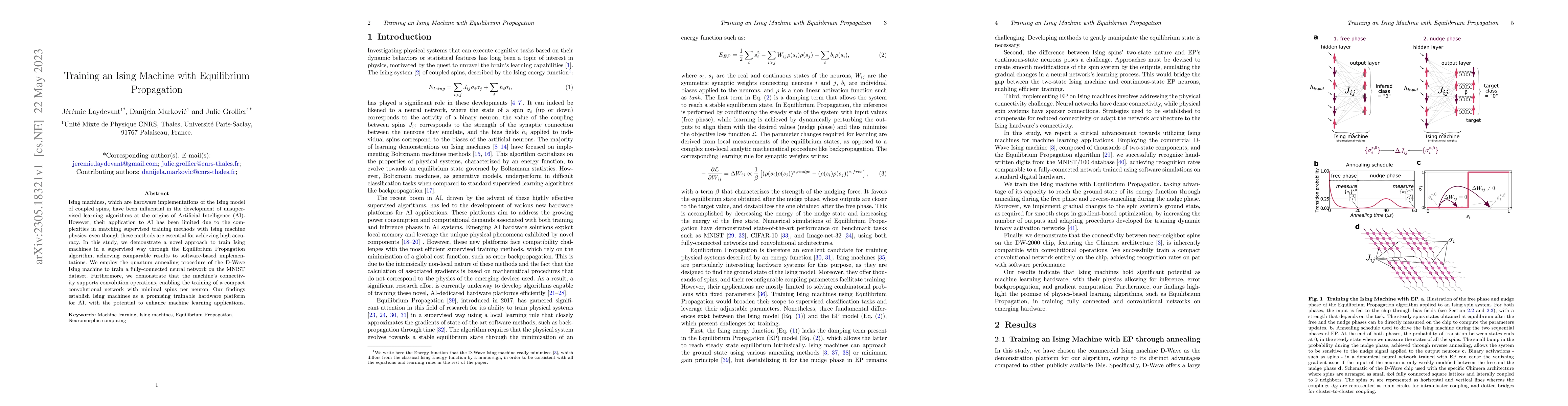 Thumbnail for Training an Ising Machine with Equilibrium Propagation