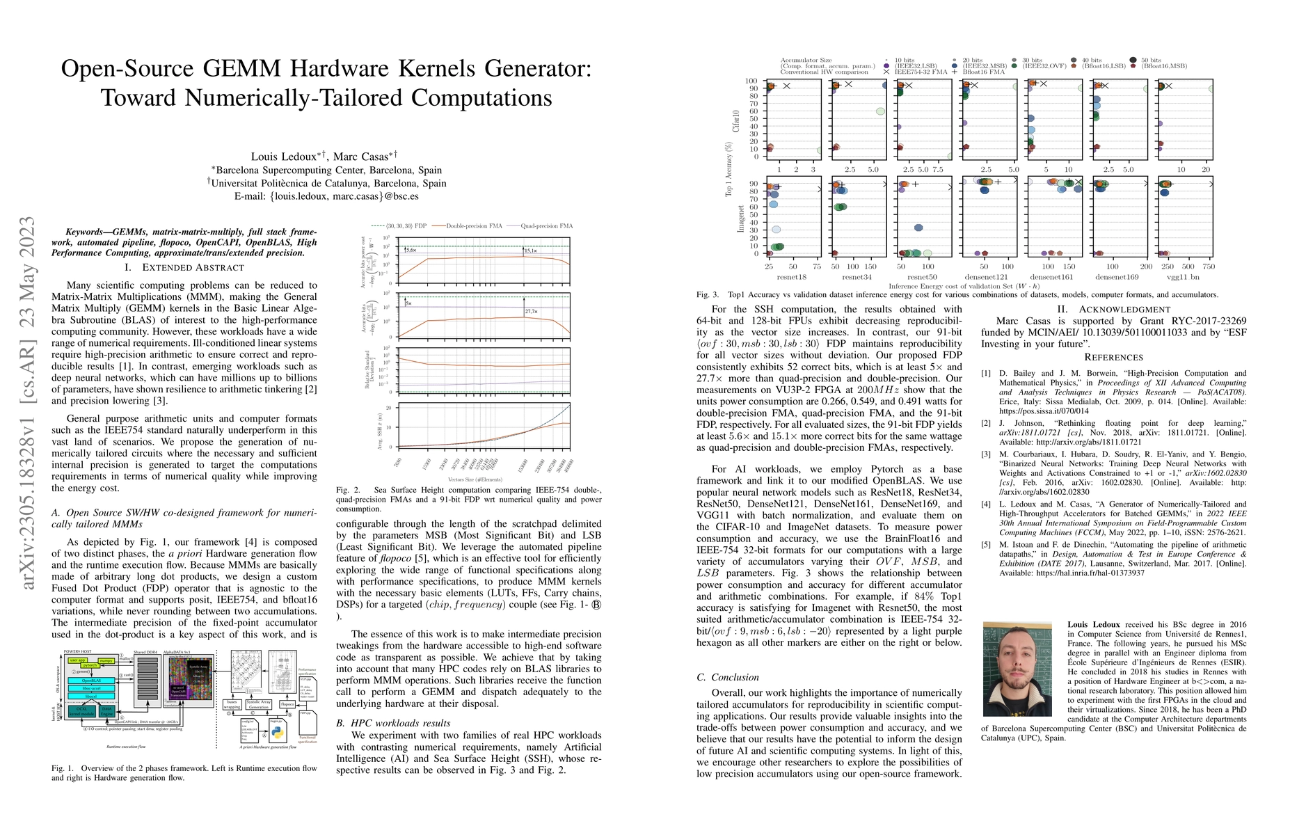 Thumbnail for Open-Source GEMM Hardware Kernels Generator: Toward Numerically-Tailored
  Computations